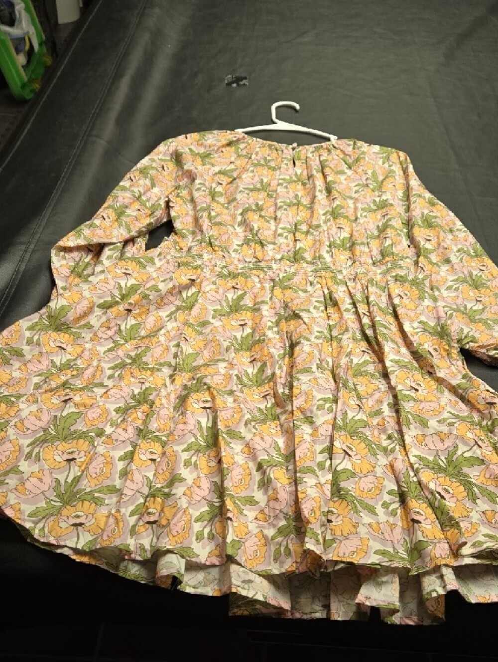 J. Crew Pink Floral Blouse with Yellow Blossoms - Picture 3 of 4